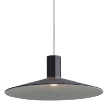 Golden 3133-P20 FB-GY - Golden Lighting Faroe 20in Integrated LED Pendant in Flecked Black/Grey Felt